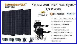 1.6 KW Micro Inverter Grid Tie Solar Panel System German Solar Enphase IQ7+
