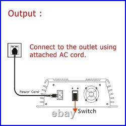 1000/1400W MPPT Grid Tie Solar Inverter 24/36V DC to 110V/220V AC Pure Sine Wave