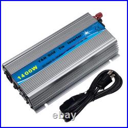 1000/1400W MPPT Grid Tie Solar Inverter 24/36V DC to 110V/220V AC Pure Sine Wave