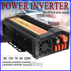 1000-6000W Spannungswandler Solar Grid Tie Inverter Stromwandler DC12V to AC220V