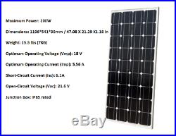 1000 Watt Grid-Tie Complete Kit 10 x 100W Solar Panel & Power Inverter for Home