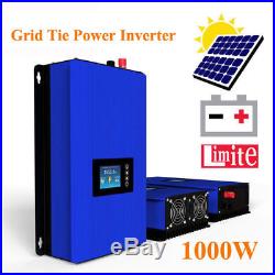 1000W 1KW Solar on Grid Tie Inverter & Power Limiter DC 22-65V/45-90V PV System