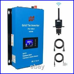 1000W 24V 48V MPPT Solar Power Grid Tie Inverter Limiter Battery Discharge WiFi