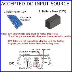 1000W Grid Tie Inverter DC10.8-30V Input to AC110V or 220V Output Solar Inverter