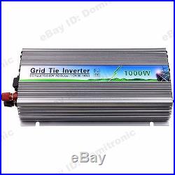 1000W Grid Tie Inverter Fit for 18V Panel DC10.8V-30V AC110V Stackable 1KW
