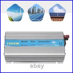 1000W Grid Tie Inverter MPPT Stackable Pure Sine Wave 22-50VDC to AC90V-140V