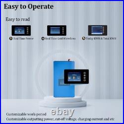 1000W Grid Tie Inverter Power Limiter DC25-60V Solar Input AC110V/240V Auto S