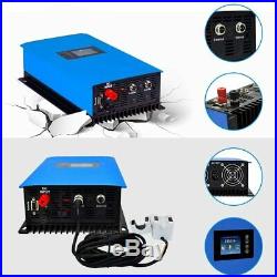 1000W Grid Tie Inverter Stackable with Power Limiter DC26-60V, AC110V/220V Auto