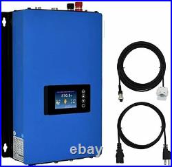 1000W Grid Tie Inverter Stackable with Power Limiter DC26-60V to AC110/220V Auto