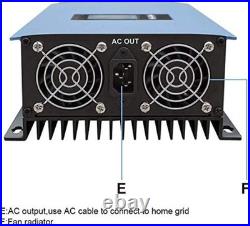 1000W Grid Tie Inverter for Solar Power Systems with LCD Display and Auto Switch