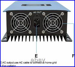 1000W Grid Tie Inverter with Power Limiter Sensor DC45-90V to AC110V/220V Auto