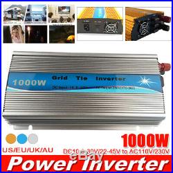 1000W Grid Tie inverter MPPT Pure Sine Wave DC10.8-30V/22-45V to AC110V/230V