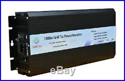 1000W Grid Tie power inverter DC22V-56V / AC110V, solar panel, mppt, USA stock