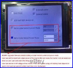 1000W LCD Solar Grid Tie Inverter with internal limiter MPPT Pure Sine Wave