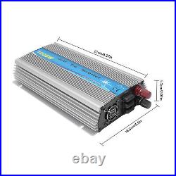 1000W MPPT Grid Tie Inverter DC10.8-32V to AC90-140V Pure Sine Wave Inverter