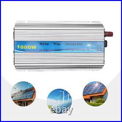 1000W MPPT Grid Tie Inverter Pure Sine Wave Inverter For 18V Solar Panel US Plug