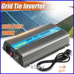 1000W MPPT Grid Tie Solar Inverter Pure Sine Wave DC10.8-30V/22-45V to AC230V