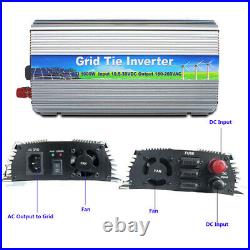 1000W Solar Grid Tie Inverter DC 10.5V-30V AC 110V Pure Sine Wave MPPT Solar Pow