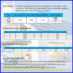1000W Solar Grid Tie Inverter Stackable Power Limiter Sensor DC26-60V AC110/220V