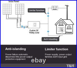 1000W Solar Grid Tie Inverter withLimiter Pure Sine Wave DC26-60V to AC110V 60HZ