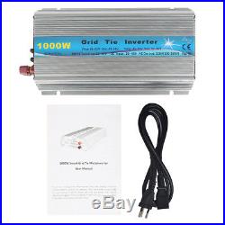 1000W Solar Inverter Grid Tie Inverter DC20V45V to AC 220V 50Hz/60Hz SO9