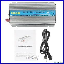 1000W Solar Inverter Grid Tie Inverter DC20V45V to AC110V or 220V 50Hz/60Hz CE