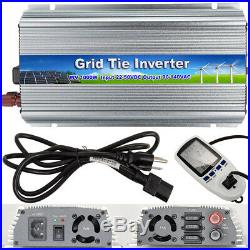 1000W Solar Power Inverter Grid Tie Pure Sine Wave 110V with Energy Watt Meter US