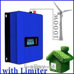 1000W Wind Power Grid Tie Inverter with Limiter for 3 Phase windmill turbine