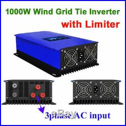 1000W Wind Turbine on Grid Tie Inverter Limiter Home Power Sun