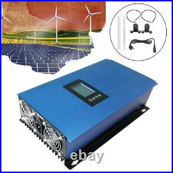 1000With2000W Grid Tie Solar Micro Inverters Wind Turbine Sine Wave DC 45-90V
