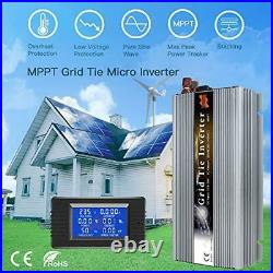 1000w 12v Wind 18v Grid Tie Pure Sine Wave Mppt Solar Power Inverter Dc 10.5v30v