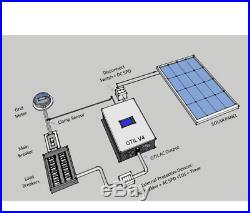 1000w Solar Power Grid Tie Inverter DC 22-65V 120V Limiter sensor Wifi Plug