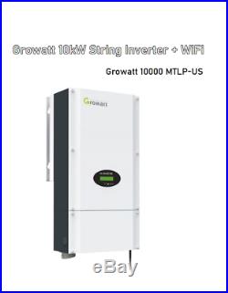 10kW Grid-Tie String Inverter with WiFi Monitoring 10000 Watt UL1741SA + FREE SHIP