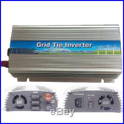 110V 1000Watt grid tie power inverter for solar panel 10.5-30v DC US