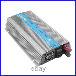 110V Pure Sine Wave Inverter 1000W Grid Tie Inverter Use For 36V Solar Panel New