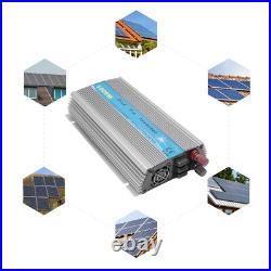 110V Pure Sine Wave Inverter 1000W Grid Tie Inverter Use For 36V Solar Panel New