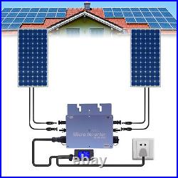 110V Solar Micro Inverter 600W Grid Tie MPPT Pure Sine Wave DC to AC Waterproof