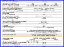 120/180/260/350/500/600With700W MPPT Micro Grid Tie Solar Inverter Power Converter