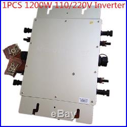 1200 Watt 110/220V Grid Tie Inverter MPPT Pure Sine Wave WVC1200W Solar Inverter