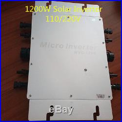 1200 Watt Grid Tie Inverter MPPT Pure Sine Wave WVC1200W Solar Inverter 110/220V