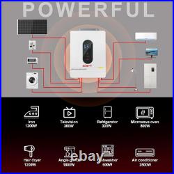 12000W Hybrid Solar Inverter 48V DC to AC, MPPT, Grid-Tie/Off-Grid Power