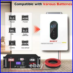 12000W Hybrid Solar Inverter 48V DC to AC, MPPT, Grid-Tie/Off-Grid Power