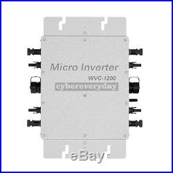 1200W 110V/220V Mppt Pure Sine Wave Grid Tie Micro Inverter WVC-1200 Inverter