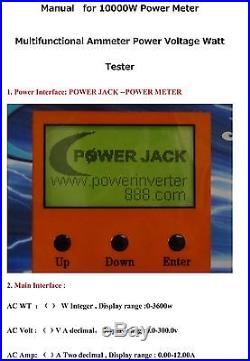 1200W Grid Tie Inverter 102-158V DC/220VAC With LCD Meter & MPPT For Solar Panel