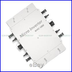 1200W Grid Tie Inverter MPPT Function Waterproof MC4 Connector For Solar Panel