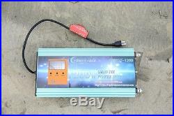 1200W Grid Tie Power Inverter DC 28V-45V to AC 110V +LCD-L, for Solar Panel MPPT
