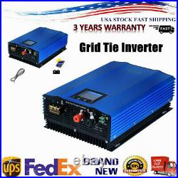 1200W Grid Tie Solar Power Inverter DC To AC 110V Output MPPT Pure Sine Wave