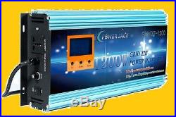 1200W Grid tie power inverter DC 14V-24V to AC 110V + LCD meter L, MPPT for solar