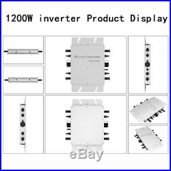 1200W MPPT Micro Grid Tie Solar Power Inverter DC22-50V To AC120/230V Waterproof