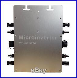 1200W MPPT Solar Grid Tie Inverter DC22-50V to AC Power Inverter IP65 Waterproof